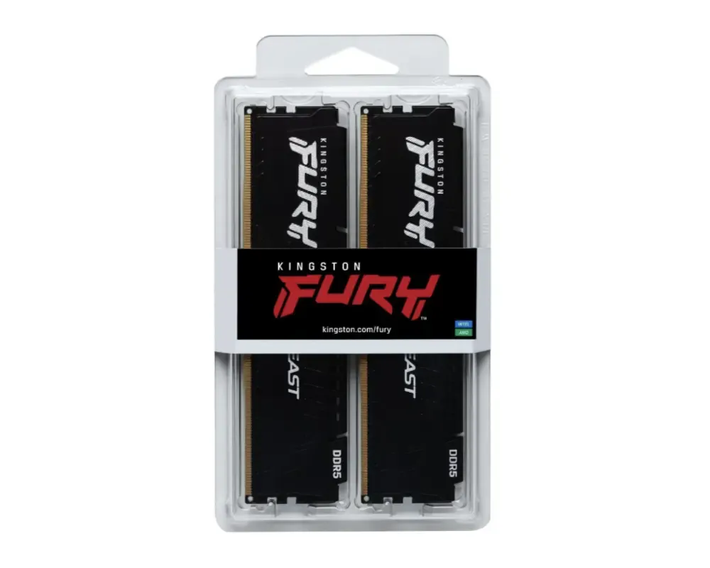 Kingston FURY 32GB KIT DDR5 6000MT/s CL36 Beast Black EXPO - Thumbnail 4