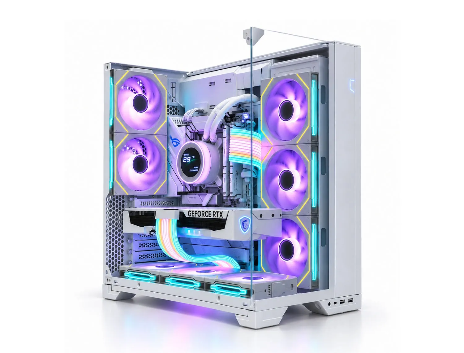 Lian Li White - RTX 5080 | R7 9800X3D | 32GB - Thumbnail 2